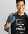 I WELCOME YOUR DIFFERENCES™ TEE - BLACK