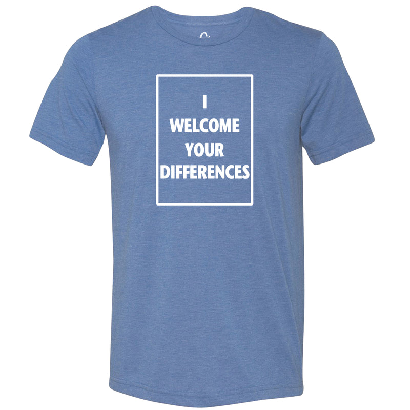 I WELCOME YOUR DIFFERENCES™ TEE - BLUE