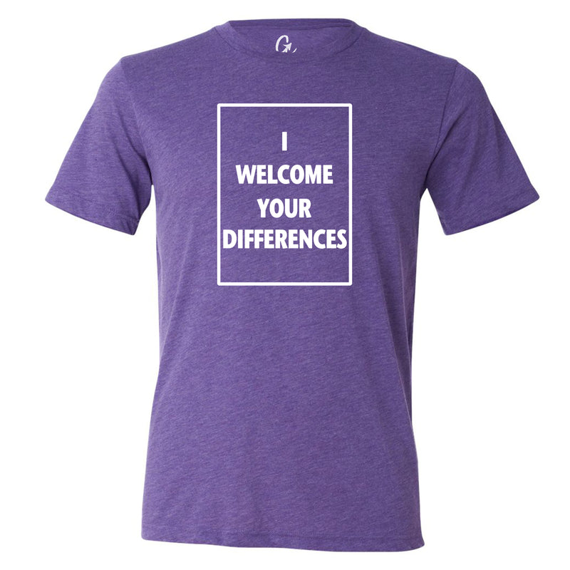 I WELCOME YOUR DIFFERENCES™ TEE - PURPLE