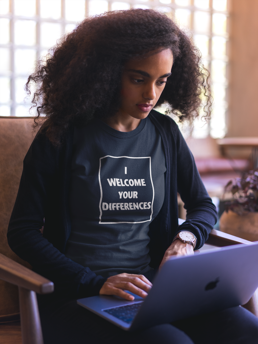 I WELCOME YOUR DIFFERENCES™ TEE - NAVY