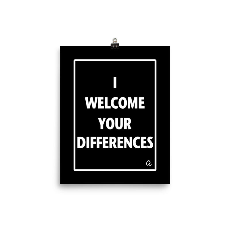 I WELCOME YOUR DIFFERENCES™ WALL ART