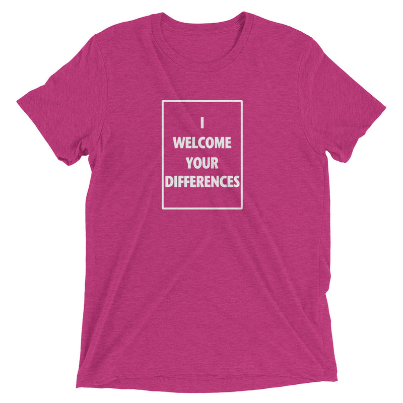I WELCOME YOUR DIFFERENCES™ TEE - BERRY