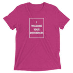 I WELCOME YOUR DIFFERENCES™ TEE - BERRY